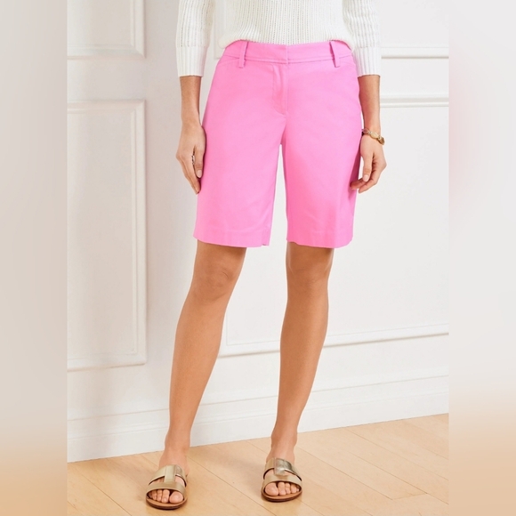 Talbots Vibrant Pink Women's Bermudas Sz 10 New With Tags - Picture 1 of 13